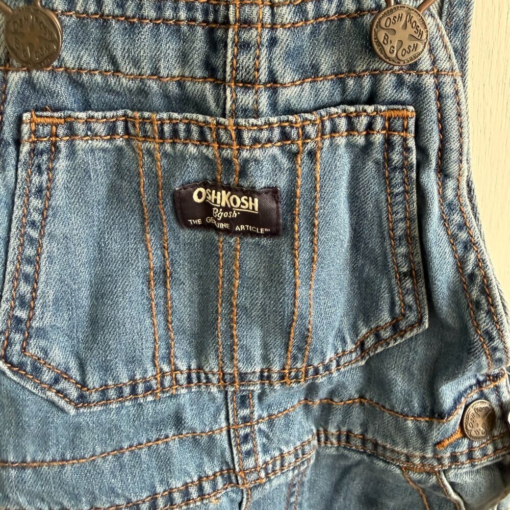 OshKosh B’gosh Train Denim Overalls Toddler 2T NWT - Picture 3 of 5